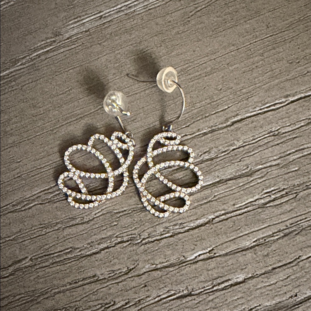 Sterling silver Swarovski crystal earrings